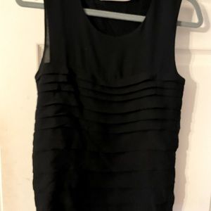 Dressy Black Shell Tank